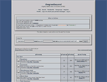 Tablet Screenshot of forum.thegreatbeyond.net